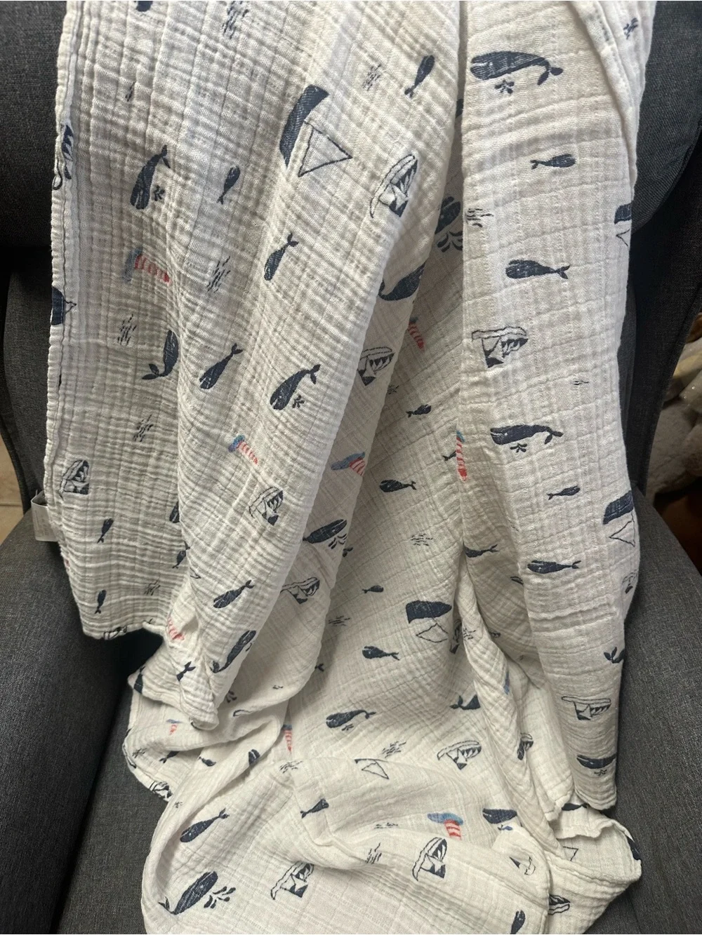 Little Unicorn Swaddle Blanket - Nautical Harbor